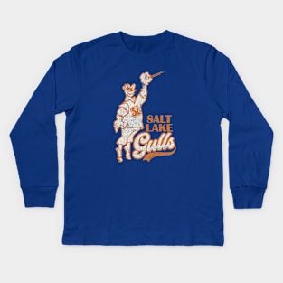 Classic Salt Lake Gulls Minor League Baseball 1976 Kids Long Sleeve T-Shirt